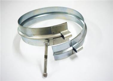 Sliver Metal Wide Pipe Clamp Ocynkowane Połączenie ze stali nierdzewnej Tube Koło Głowy