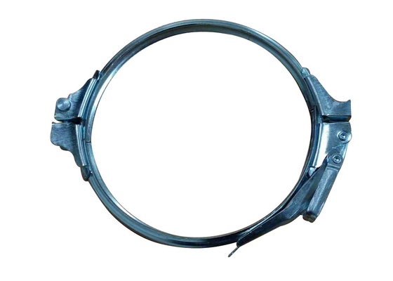 Pierścień typu O Okrągły kanał ocynkowany 150 mm Zacisk do rur ze stali ocynkowanej