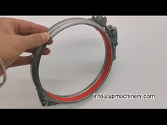 Stalowe 304 przykręcane zaciski do rur ze stali nierdzewnej 125 mm z gumą