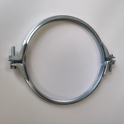 Two-part Clamping Ring with Butyl Rubber Sealing Insert and Galvanized Sheet for Dust Removal Ventilation Ducts
