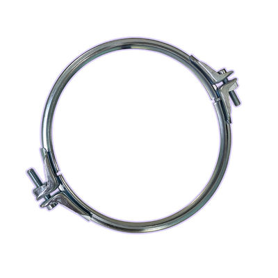 Wytrzymałe zaciski do rur z regulowaną grubością uszczelki i dwuczęściową konstrukcją do systemów odpylania w SUS304