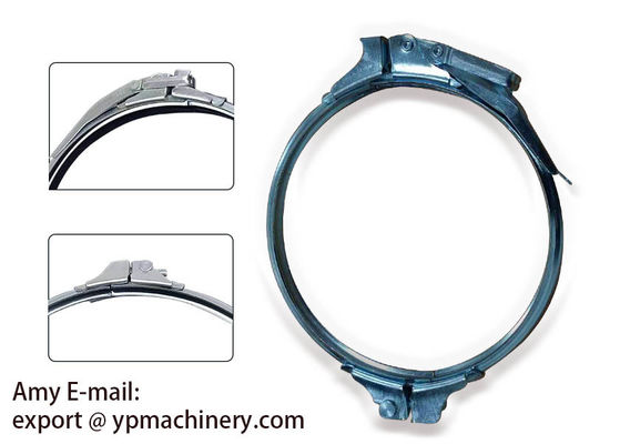 Zaciski do rur ocynkowanych 140mm Szybkozamykające opaski do węży kanałowych Klipsy spiralne