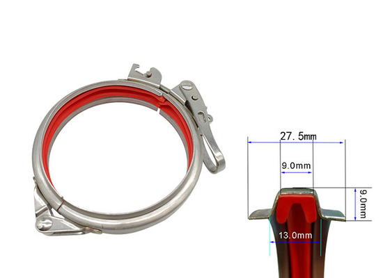 1.0mm Oem Duct 8-calowy szybkozaciskowy zacisk rurowy regulowany dla HAVC