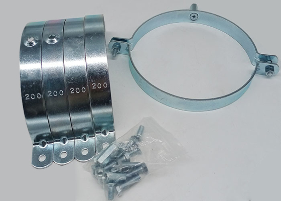200 mm okrągły zacisk do rur dzielonych wiszący obręcz do zastosowań przemysłowych o grubości 2,5 mm