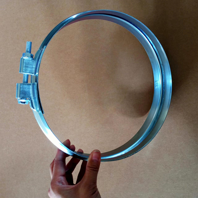 Przewód wentylacyjny Metalowy Stalowy Zgalwanizowany Rurociąg Bolt Wide Clamp
