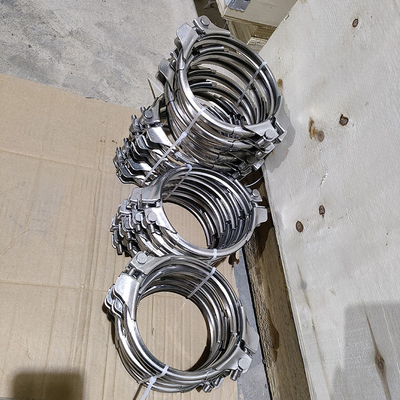 150 mm ze stali nierdzewnej 304 śruby Ciężkie zaciski rur kanałowych dla odporności na rdzew
