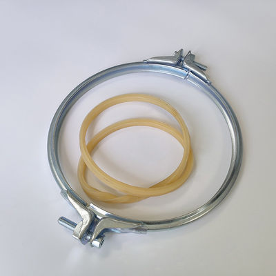 Two part Clamping Ring with butyl rubber sealing insert galvanized sheet Pull Ring Spannring